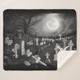 Couverture Sherpa La nuit sur le cimetière - Angel avec Diable