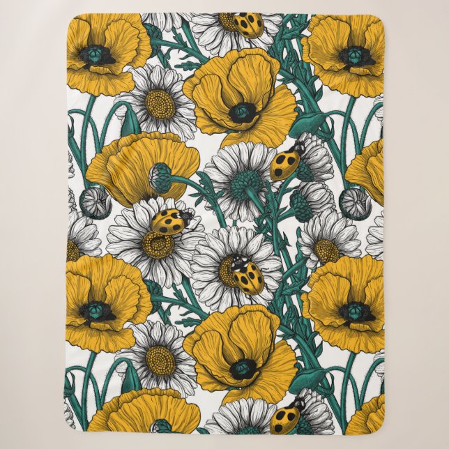 Couverture Sherpa La prairie en jaune (Devant)