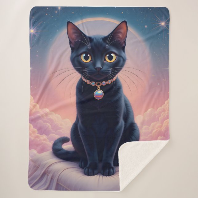 Couverture Sherpa La Reine Du Ciel De Chat Noir (Devant)