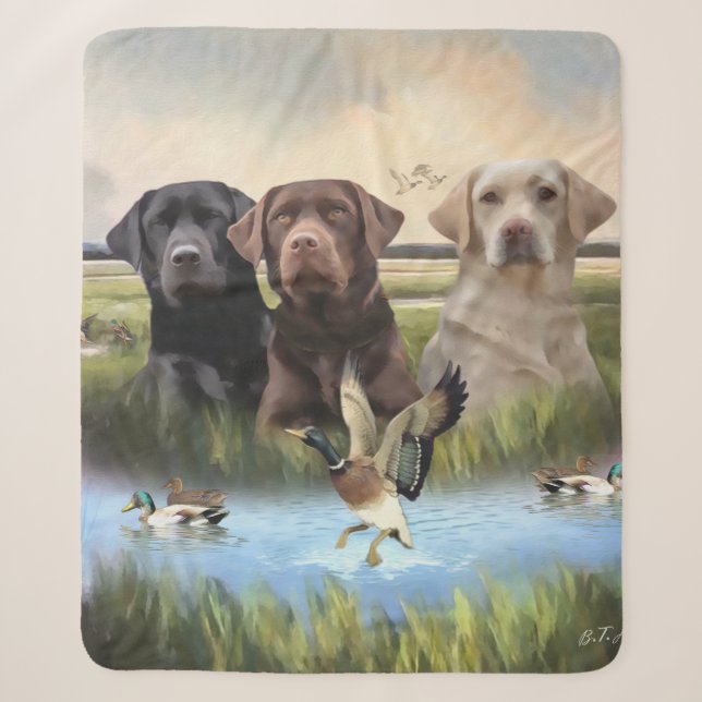 Couverture Sherpa Labrador Retrievers, (Chasse aux chiens) (Devant)