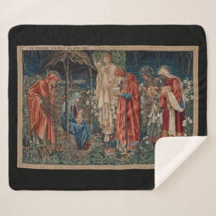 Couverture Sherpa L'Adoration des Mages (par Edward Burne-Jones)