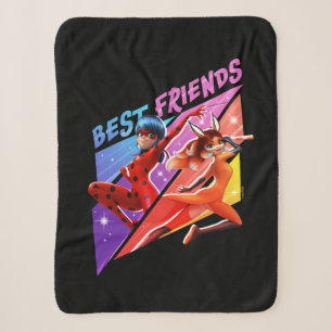 Couverture Sherpa Ladybug & Rena Rouge Meilleurs amis