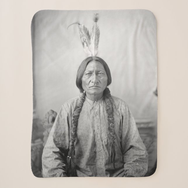 Couverture Sherpa Lakota Leader assis Bull Amérindien (Devant)