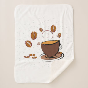 Couverture Sherpa L'amour du café
