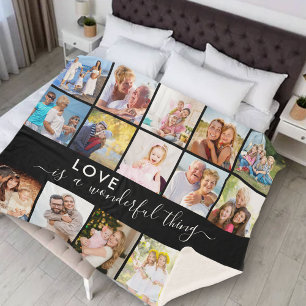 Couverture Sherpa L'amour est une chose merveilleuse 15 Photo Noir