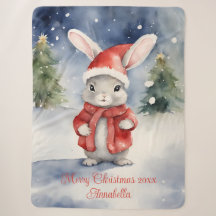 Lapin Lapin Noël personnalisé