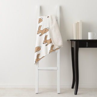 Couverture Sherpa Lapin Mignon