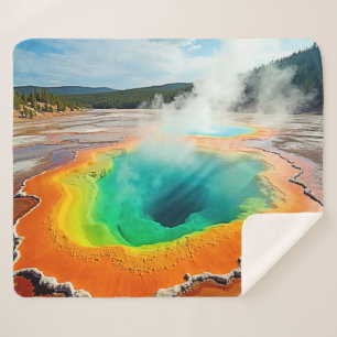 Couverture Sherpa L'art coloré des sources chaudes de la nature