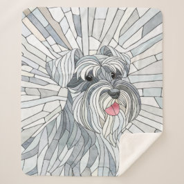 Couverture Sherpa L'art mosaïque de Schnauzer miniature