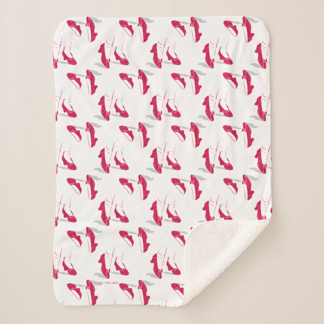 Couverture Sherpa L'Assistant D'Oz™ | Motif Ruby Slippers™ (Devant)