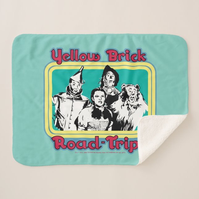 Couverture Sherpa L'Assistant D'Oz™ | Route en brique jaune! (Devant (Horizontal))