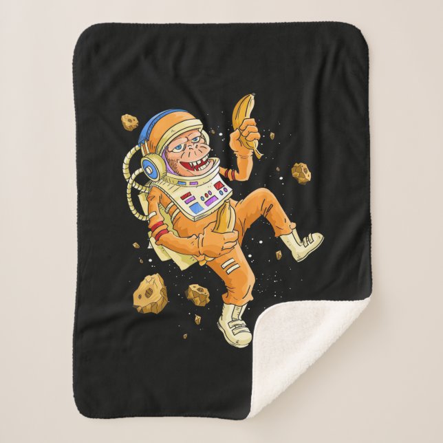 Couverture Sherpa L'astronaute Monkey Space (Devant)