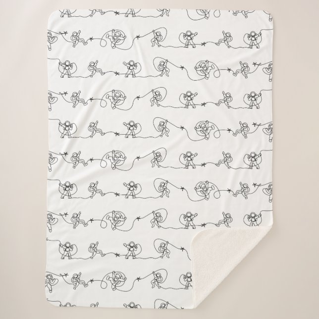Couverture Sherpa L'astronaute Sherpa Blanket (Devant)