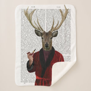 Couverture Sherpa Le cerf dans sa veste fumante