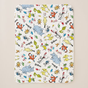 Couverture Sherpa Le monde de Dr Seuss Pattern