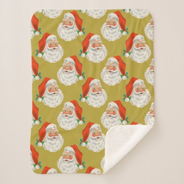 Couverture Sherpa Le Père Noël est de retour - Noël (Devant)