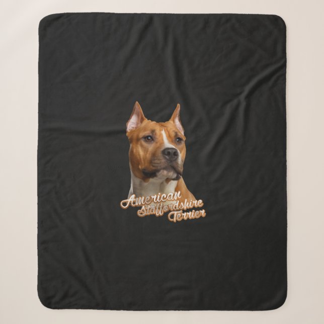 Couverture Sherpa Le Staffordshire Terrier américain - Amstaff (Devant)