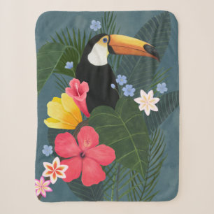 Couverture Sherpa Le Toucan tropical en pleine nature