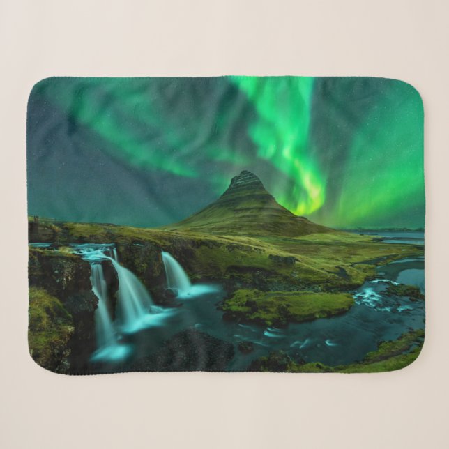 Couverture Sherpa Les cascades | Kirkjufellfoss Cascade, Islande (Devant (Horizontal))