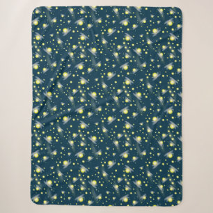 Couverture Sherpa Les lucioles éthérées à la Motif de nuit