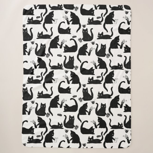 Couverture Sherpa Les mauvais chats frappent des trucs sur (Devant)