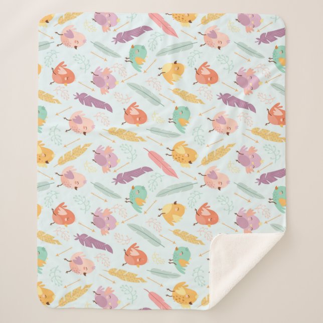 Couverture Sherpa Les oiseaux mignons (Devant)