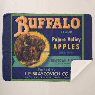 Couverture Sherpa Les pommes de la marque Buffalo datent des années