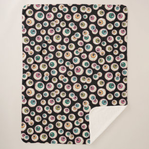 Couverture Sherpa Les yeux d'Halloween