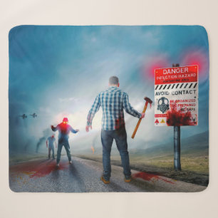 Couverture Sherpa Les zombies aux yeux lumineux de SlipperyJoe pour 