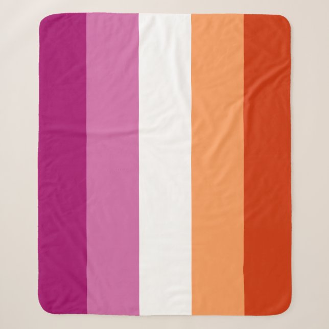 Couverture Sherpa Lesbian Pride Flag LGBTQ (Devant)