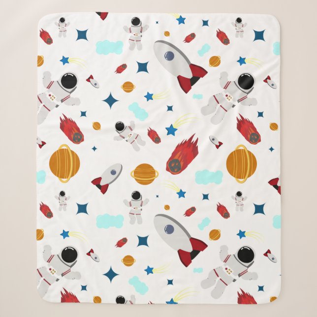 Couverture Sherpa L'espace extra-atmosphérique pour enfants et Motif (Devant)