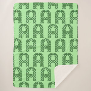 Couverture Sherpa LETTRE INITIALE celtique B Knot celtique