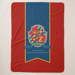 Couverture Sherpa Lettre Z Nom personnalisé Zachary signifiant armoi