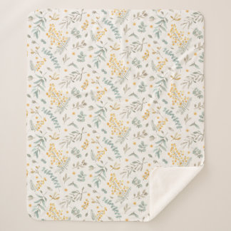 Couverture Sherpa L'eucalyptus australien jaune d'acacia part du