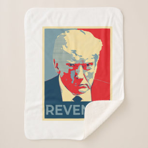 Couverture Sherpa Libérez Donald Trump mug tiré vengeance républicai