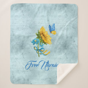 Couverture Sherpa Libérez Ukraine Tournesol & Papillon