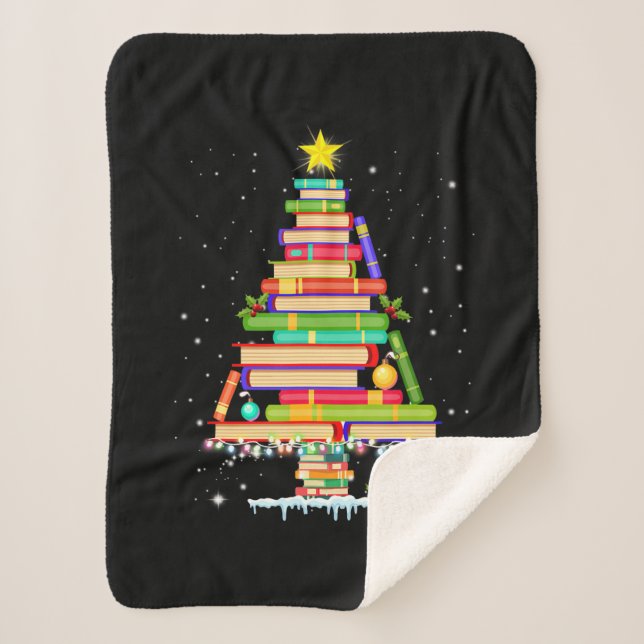 Couverture Sherpa libraire de noël de l'arbre de Noël (Devant)