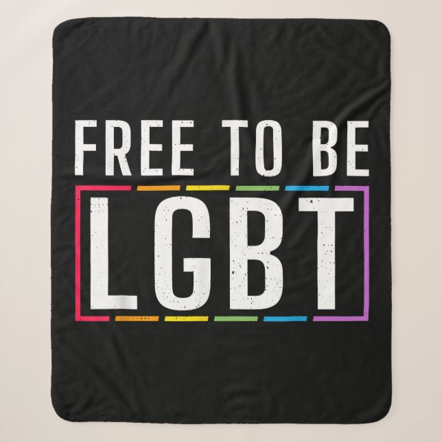 Couverture Sherpa Libre d'être LGBT Bisexual Lesbian Gay pride (Devant)