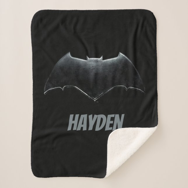 Couverture Sherpa Ligue de Justice | Symbole de batman métallique (Devant)