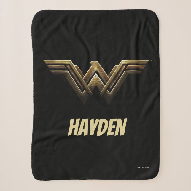Couverture Sherpa Ligue de Justice | Symbole métallurgique Wonder Wo (Devant)