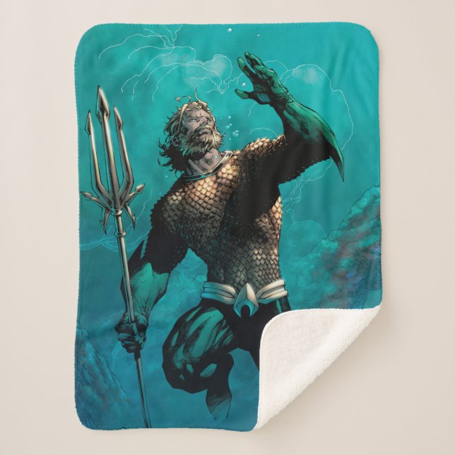 Couverture Sherpa Ligue Justice #10 Aquaman Noyé Variant de Terre (Devant)