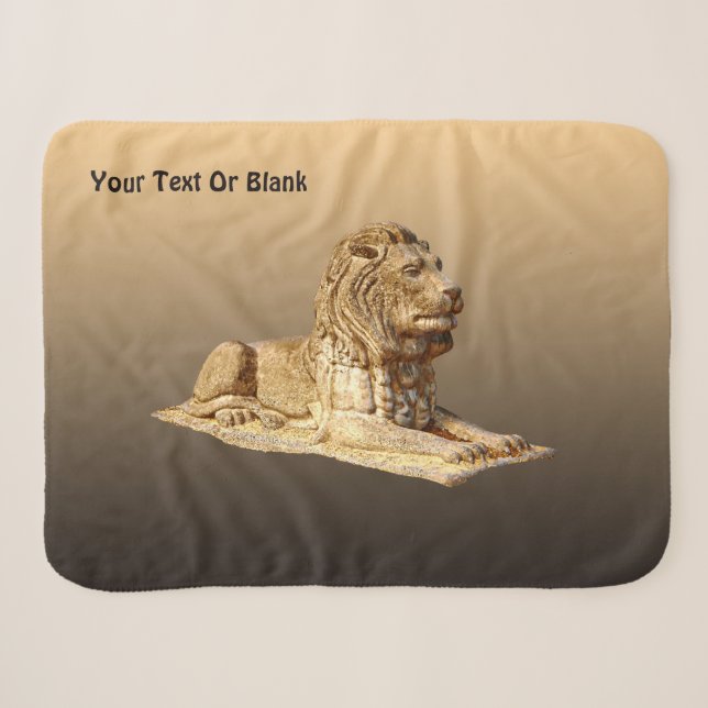Couverture Sherpa Lion de pierre (Devant (Horizontal))