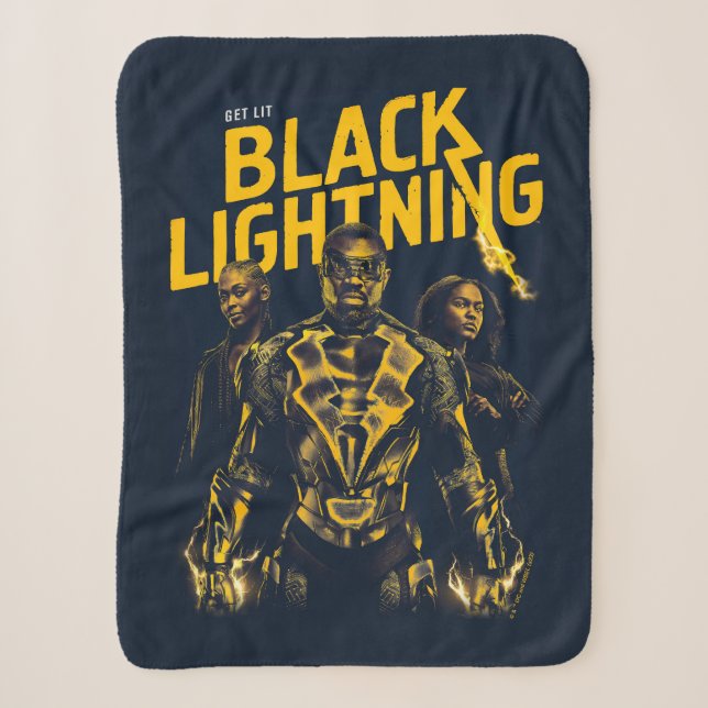 Couverture Sherpa Lit - Feu Noir (Devant)