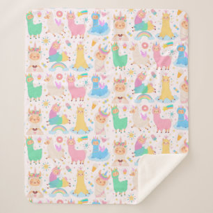 Couverture Sherpa Llamas