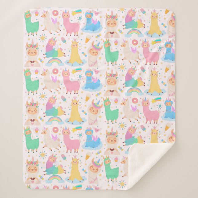 Couverture Sherpa Llamas (Devant)