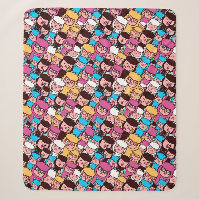 Couverture Sherpa Llamas Sherpa Blanket (Devant)