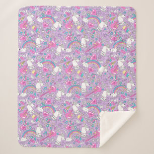 Couverture Sherpa Llamas Sherpa Blanket