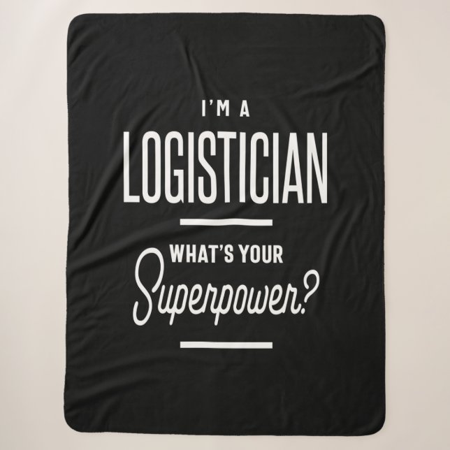 Couverture Sherpa Logistician Titre du travail Cadeau (Devant)
