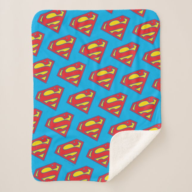 Couverture Sherpa Logo classique Supergirl avec fond bleu (Devant)