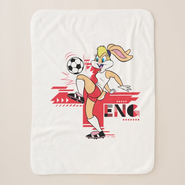 Couverture Sherpa Lola Bunny Team England Soccer Graphic (Devant)